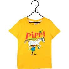 Pippi Langstrømpe T-shirt Gul 86 cl