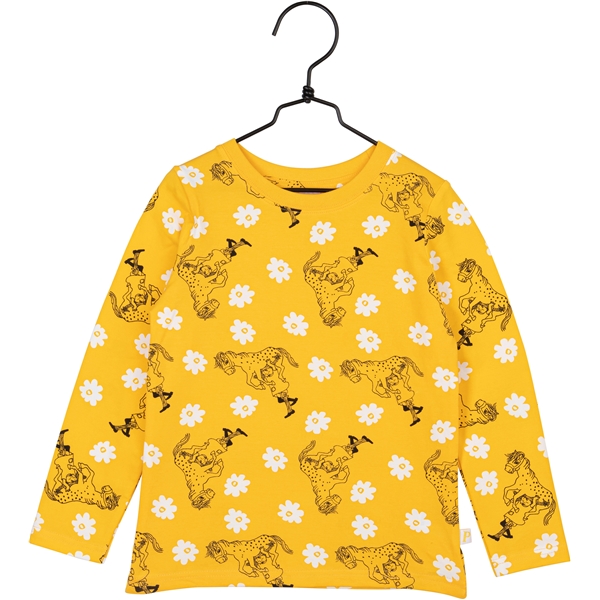 Pippi Blomst Bluse Gul (Billede 1 af 2)