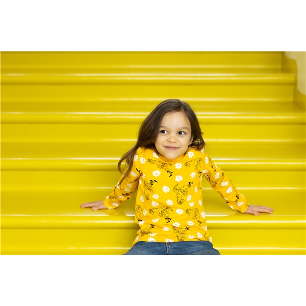 Pippi Blomst Bluse Gul (Billede 2 af 2)