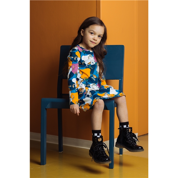 Pippi Plet Kjole Blå (Billede 5 af 5)
