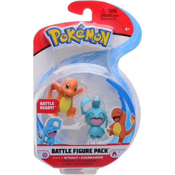 Pokémon Battle Figure (Charmander & Wynaut) (Billede 1 af 4)