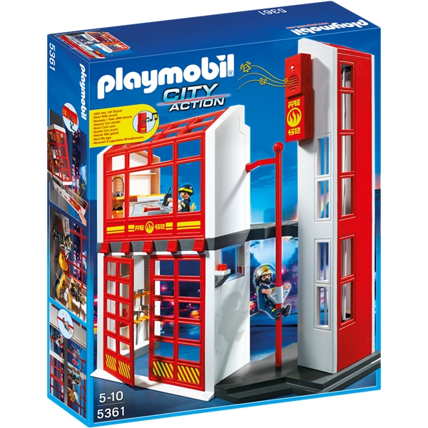 Playmobil 5361 Brandstation med Alarm (Billede 1 af 3)