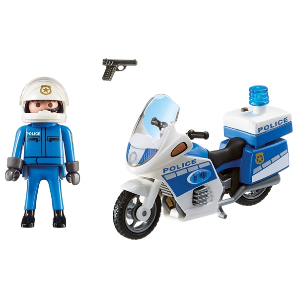 Playmobil 6923 Politimotorcykel med LED-lys (Billede 2 af 3)