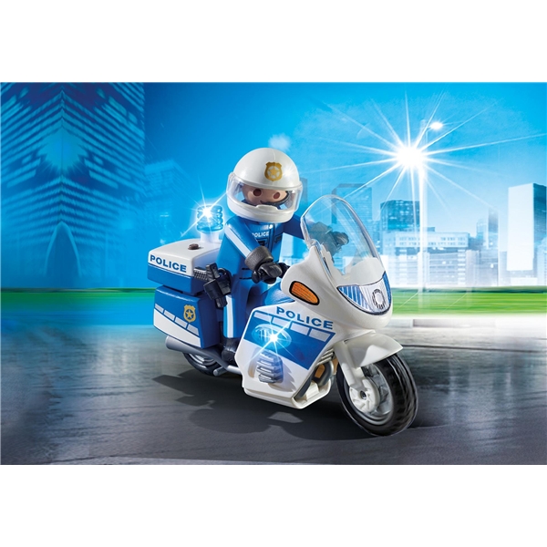 Playmobil 6923 Politimotorcykel med LED-lys (Billede 3 af 3)