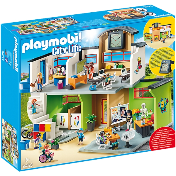 9453 Playmobil Møbleret Skolebygning (Billede 1 af 8)