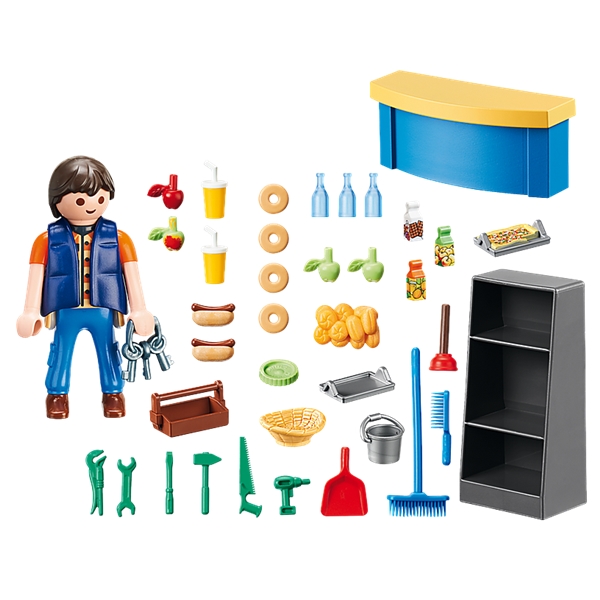 9457 Playmobil Pedel med Kiosk (Billede 2 af 5)