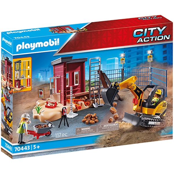 70443 Playmobil Minigravemaskine med Byggedel (Billede 1 af 7)