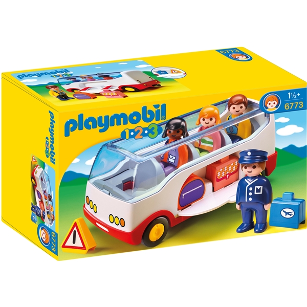 6773 Playmobil 1.2.3 Airport Shuttle Bus (Billede 1 af 2)