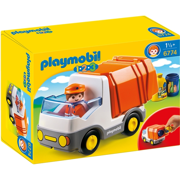 6774 Playmobil 1.2.3 Recycling Truck (Billede 1 af 2)
