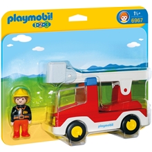 6967 Playmobil 1.2.3 Brandbil med Stige