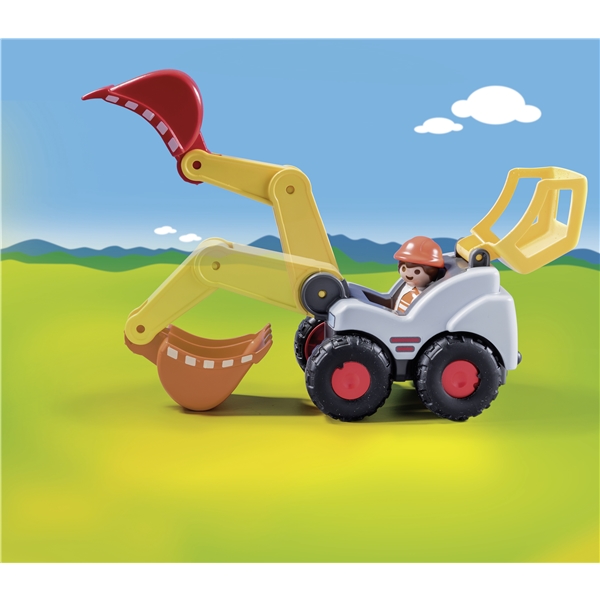 70125 Playmobil 1.2.3 Shovel Excavator (Billede 3 af 4)
