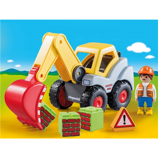 70125 Playmobil 1.2.3 Shovel Excavator (Billede 4 af 4)