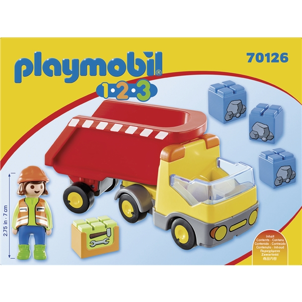 70126 Playmobil 1.2.3 Dump Truck (Billede 2 af 4)
