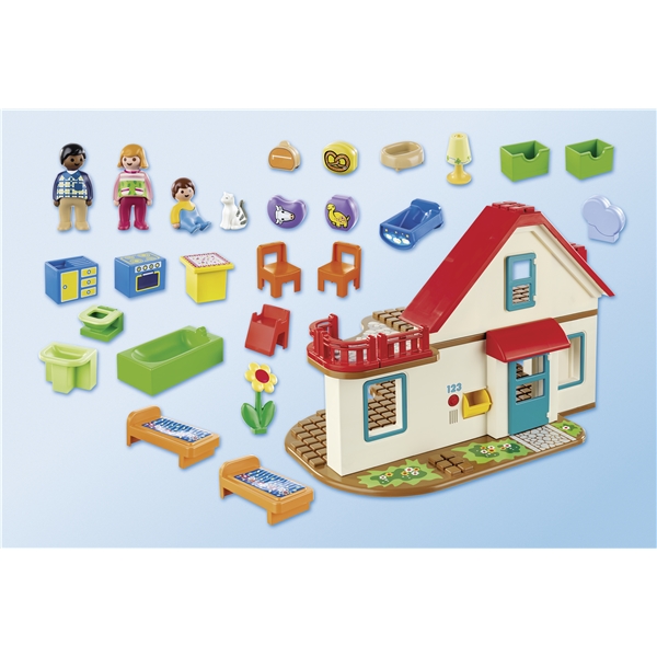 70129 Playmobil 1.2.3 Family Home (Billede 2 af 5)