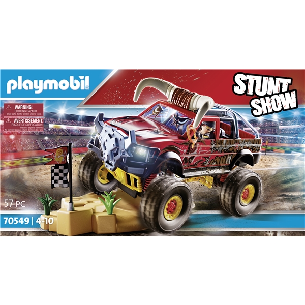 70549 Playmobil Stuntshow Monster Truck med Horn (Billede 6 af 6)