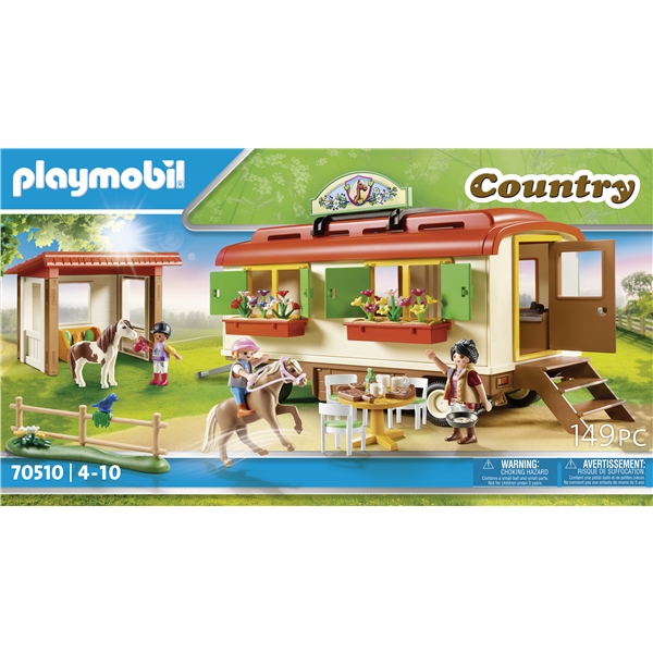 70510 Playmobil Country Ponycamp Overnatningsvogn (Billede 5 af 7)