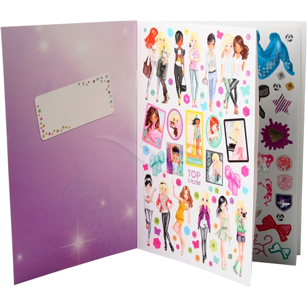 TOPModel Fashion Stickers A5-hæfte (Billede 2 af 2)