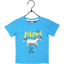 122-128 cL - Pippi T-shirt Blå