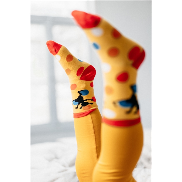 Pippi Strømper Gul Pakke med 2 Par (Billede 5 af 5)