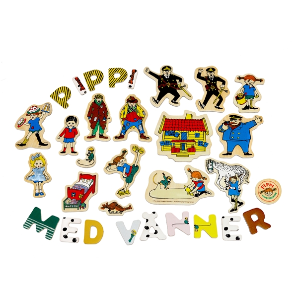 Pippi Magnetbogstaver & Figurer (Billede 2 af 3)