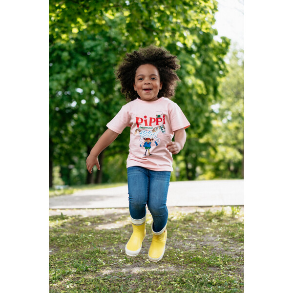 Pippi T-shirt Lyserød (Billede 2 af 2)
