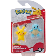 Pokémon Battle Figure Pakke Squirtle & Pikachu
