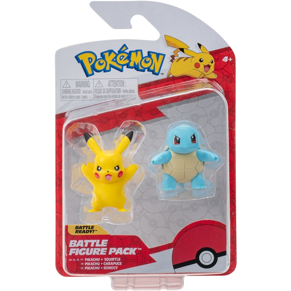 Pokémon Battle Figure Pakke Squirtle & Pikachu (Billede 1 af 4)