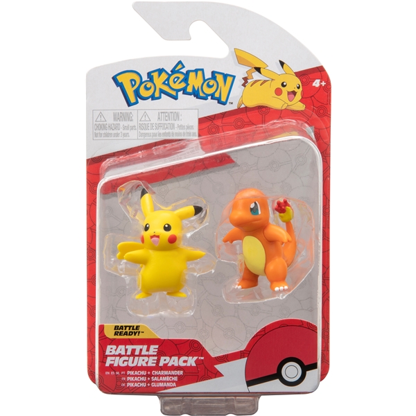 Pokémon Battle Figure Pakke Charmander Pikachu (Billede 1 af 3)