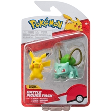 Pokémon Battle Figure Pakke Bulbasaur & Pikachu