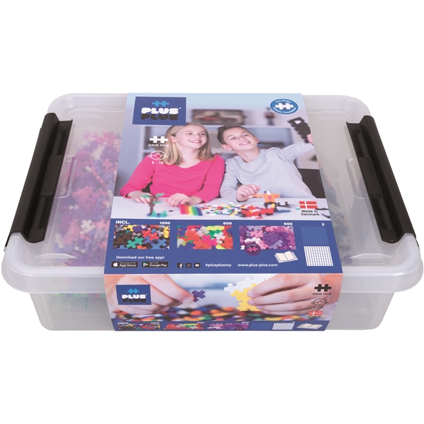 Plus-Plus Storage Box Mix 2400 Dele (Billede 1 af 2)