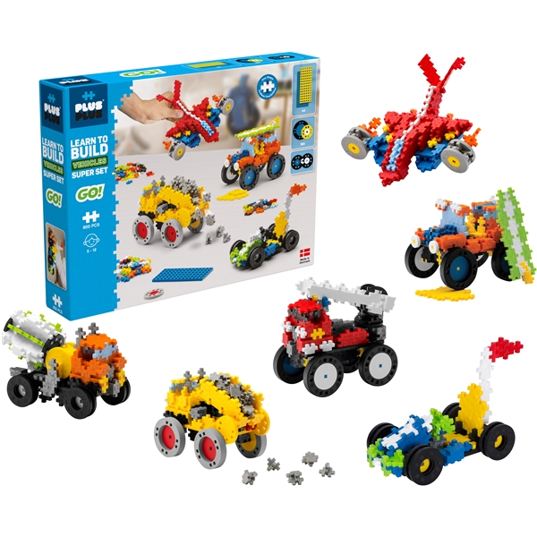 Plus-Plus Learn To Build Vehicles Super Set (Billede 2 af 6)