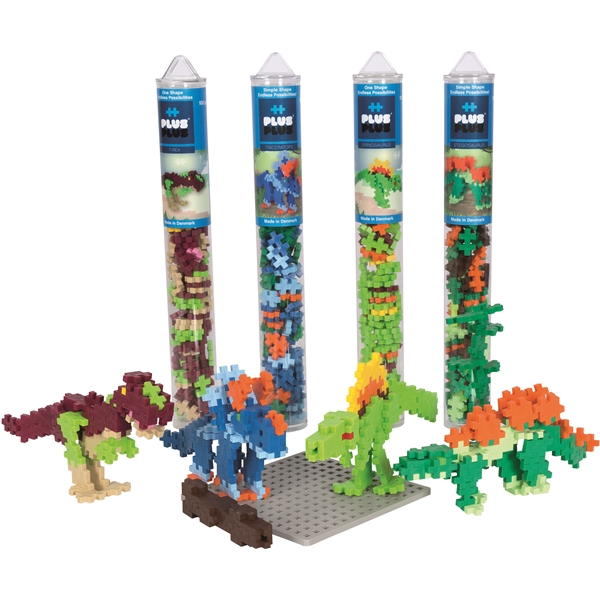 Plus-Plus Dinosaur Tube and Baseplate Bundle (Billede 1 af 2)