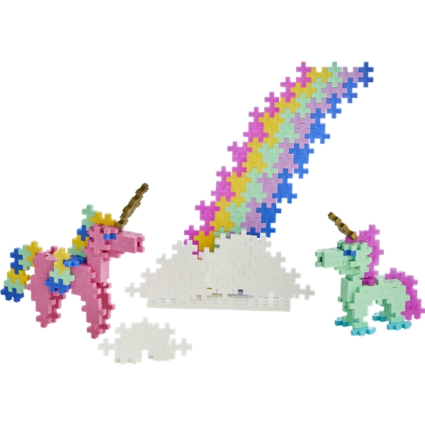 Plus-Plus Learn to Build Unicorns 275 Dele (Billede 2 af 5)