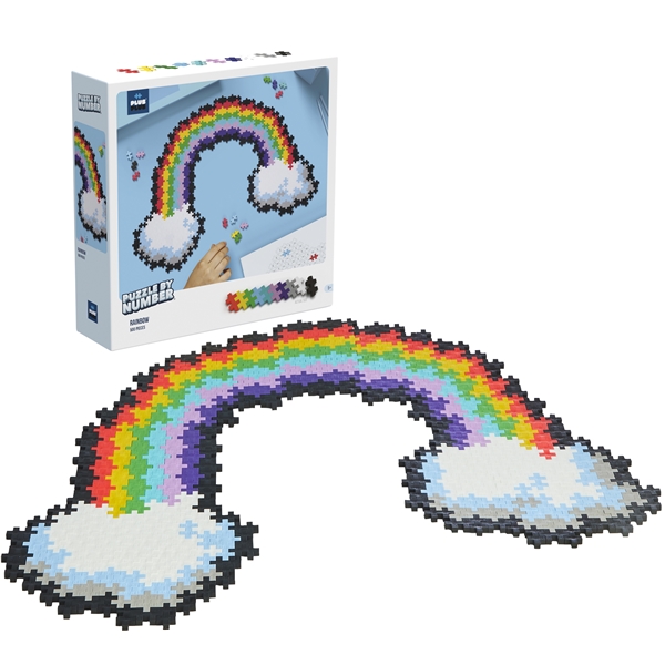 Plus-Plus Puzzle By Number Rainbow 500 Dele (Billede 1 af 6)