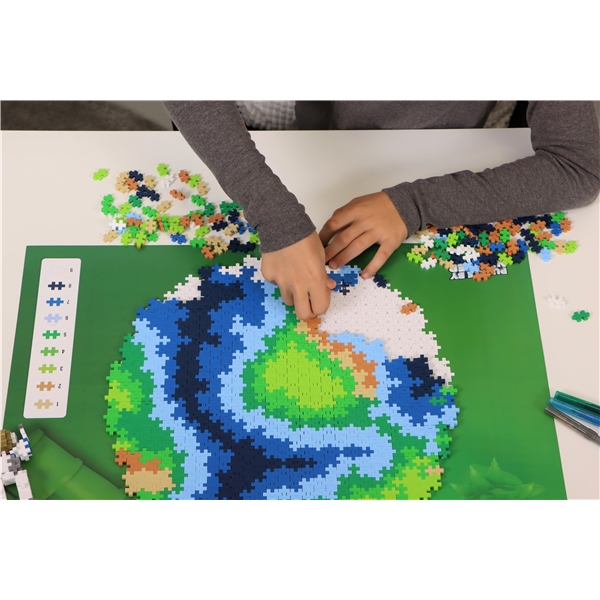 Plus-Plus Puzzle By Number Earth 800 Dele (Billede 2 af 5)