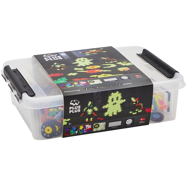 Plus-Plus Build & Glow Storage Box 2000 Dele (Billede 2 af 2)