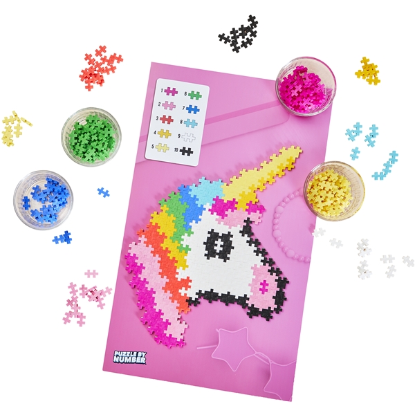 Plus-Plus Puzzle By Numbers Unicorn (Billede 3 af 6)