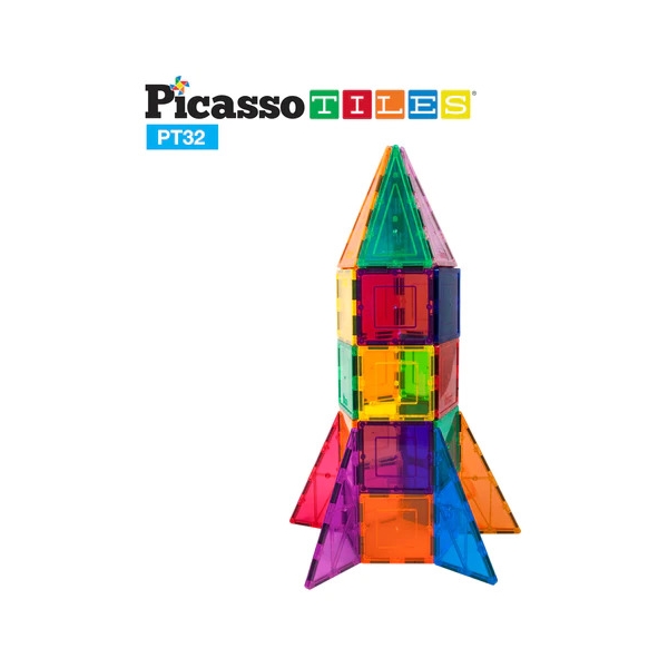 Picasso Tiles 32 Dele Rocket Booster (Billede 2 af 4)