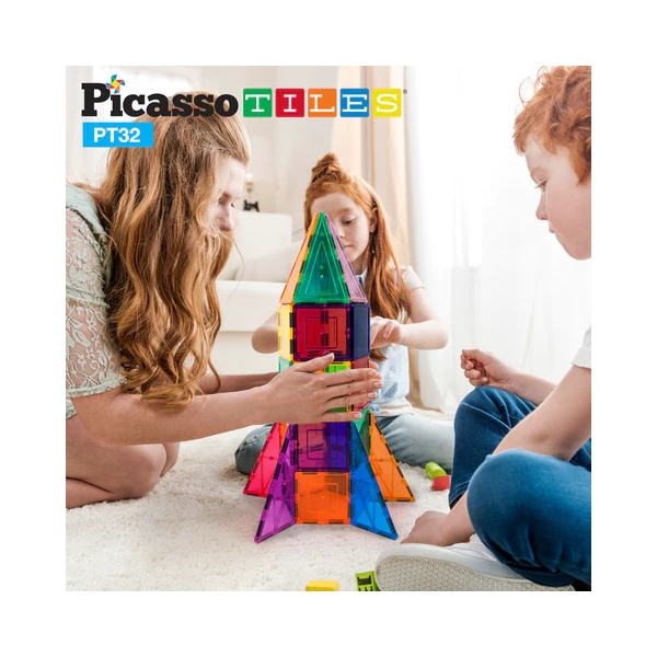 Picasso Tiles 32 Dele Rocket Booster (Billede 4 af 4)