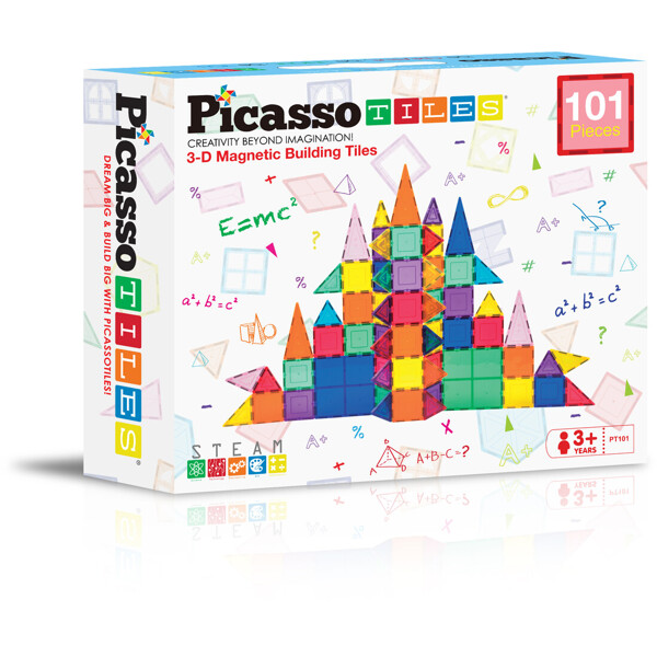 Picasso Tiles 101 Dele 3D Magnetisk