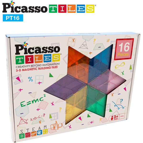 Picasso Tiles 16 Dele Geometri Stilarter (Billede 1 af 2)