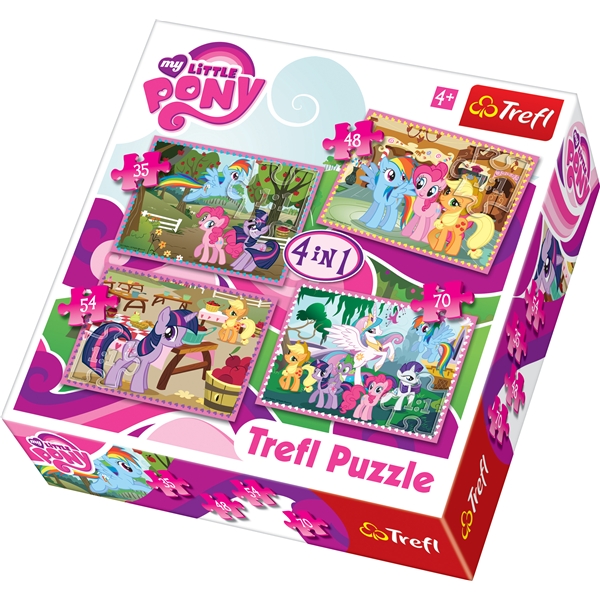 Puslespil 4-i-1 - My Little Pony Ponies Holiday