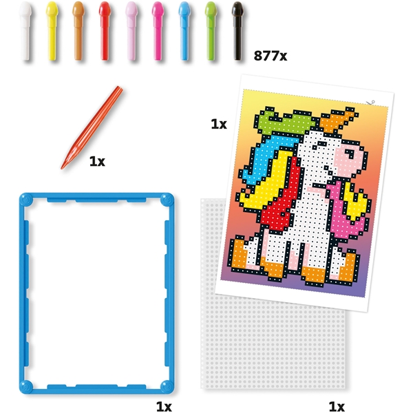 Pixel Art Basic Unicorn 877 stk. (Billede 3 af 4)