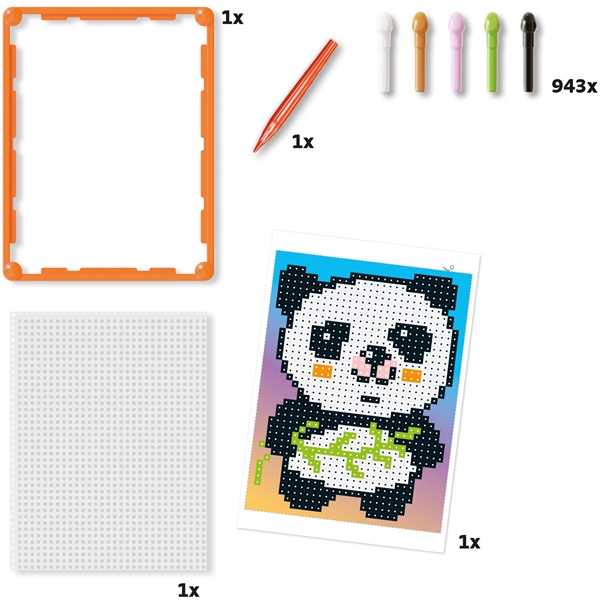 Pixel Art Basic Panda 943 stk. (Billede 3 af 4)