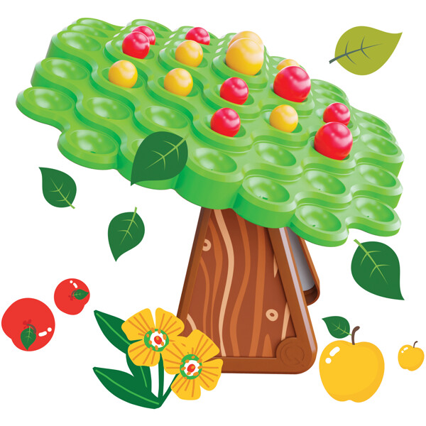 Quercetti Stay Apple Balanced Spil (Billede 2 af 4)