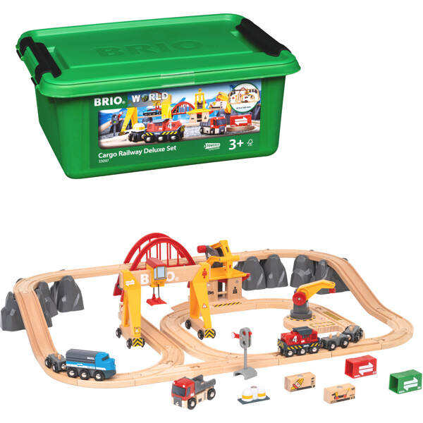 BRIO 33097 Træjernbanesæt Mellemstor (Billede 1 af 6)