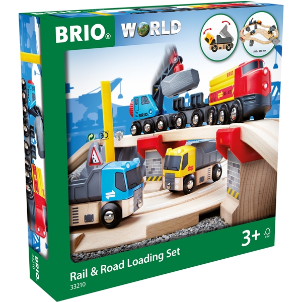 BRIO 33210 Jernbane & Vej Lastesæt (Billede 2 af 7)