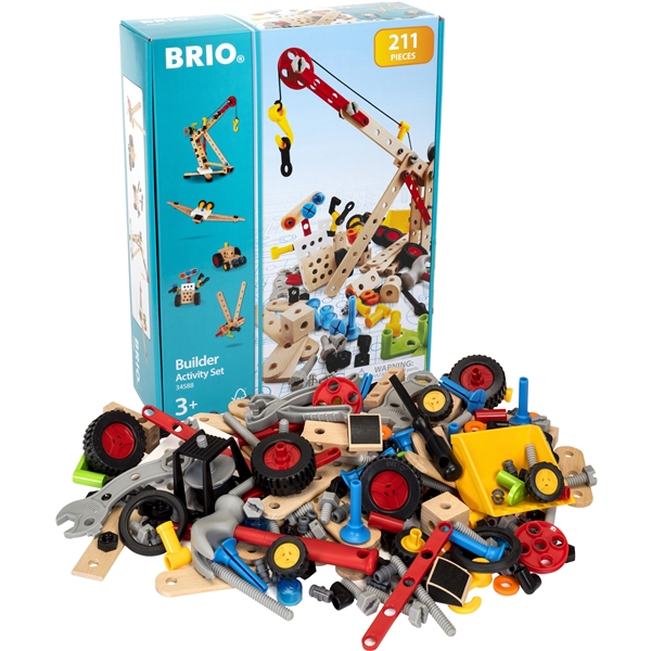 BRIO 34588 Grundsæt Byggeleg 211 Dele (Billede 1 af 8)