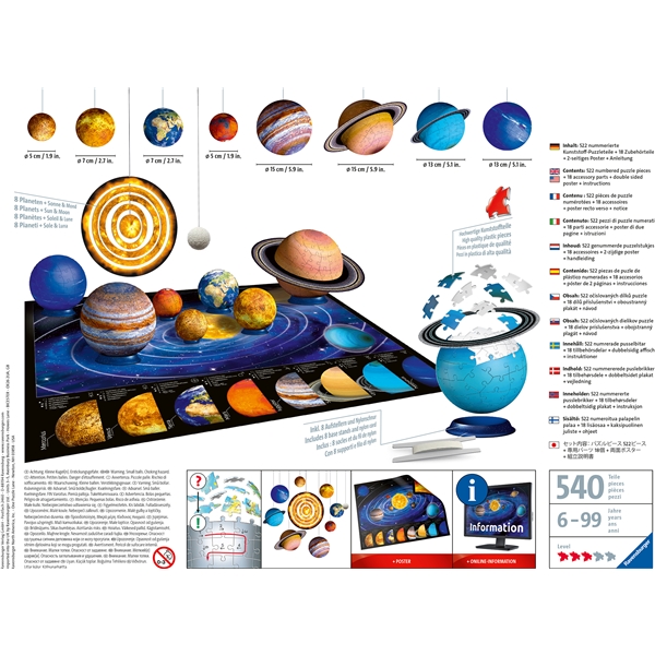 Puslespil 3D Solar System (Billede 2 af 5)