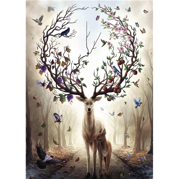 Puslespil 1000 Brikker Fantasy Deer (Billede 2 af 2)